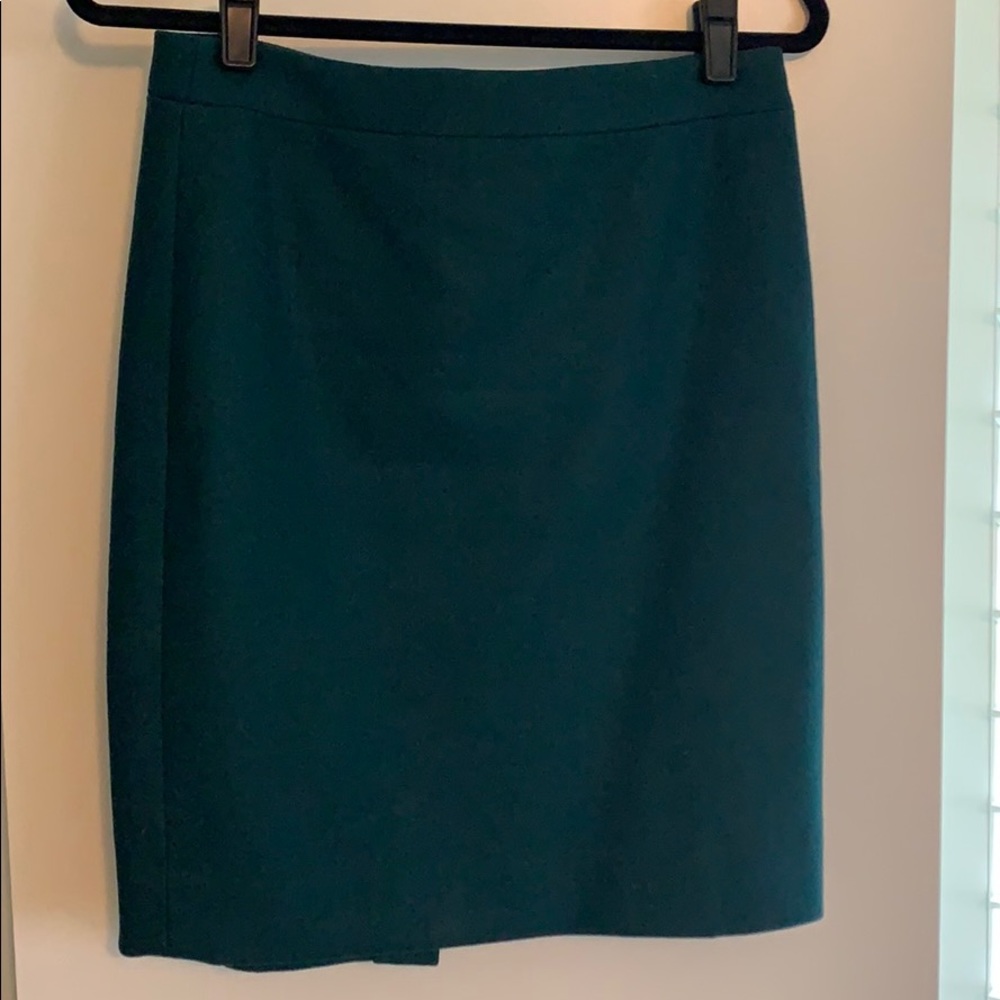 J Crew Green pencil skirt